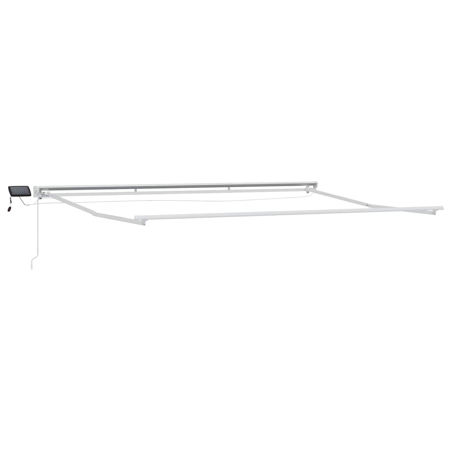 Manual Awning Frame with LEDs Sand 3.5 x 2 m