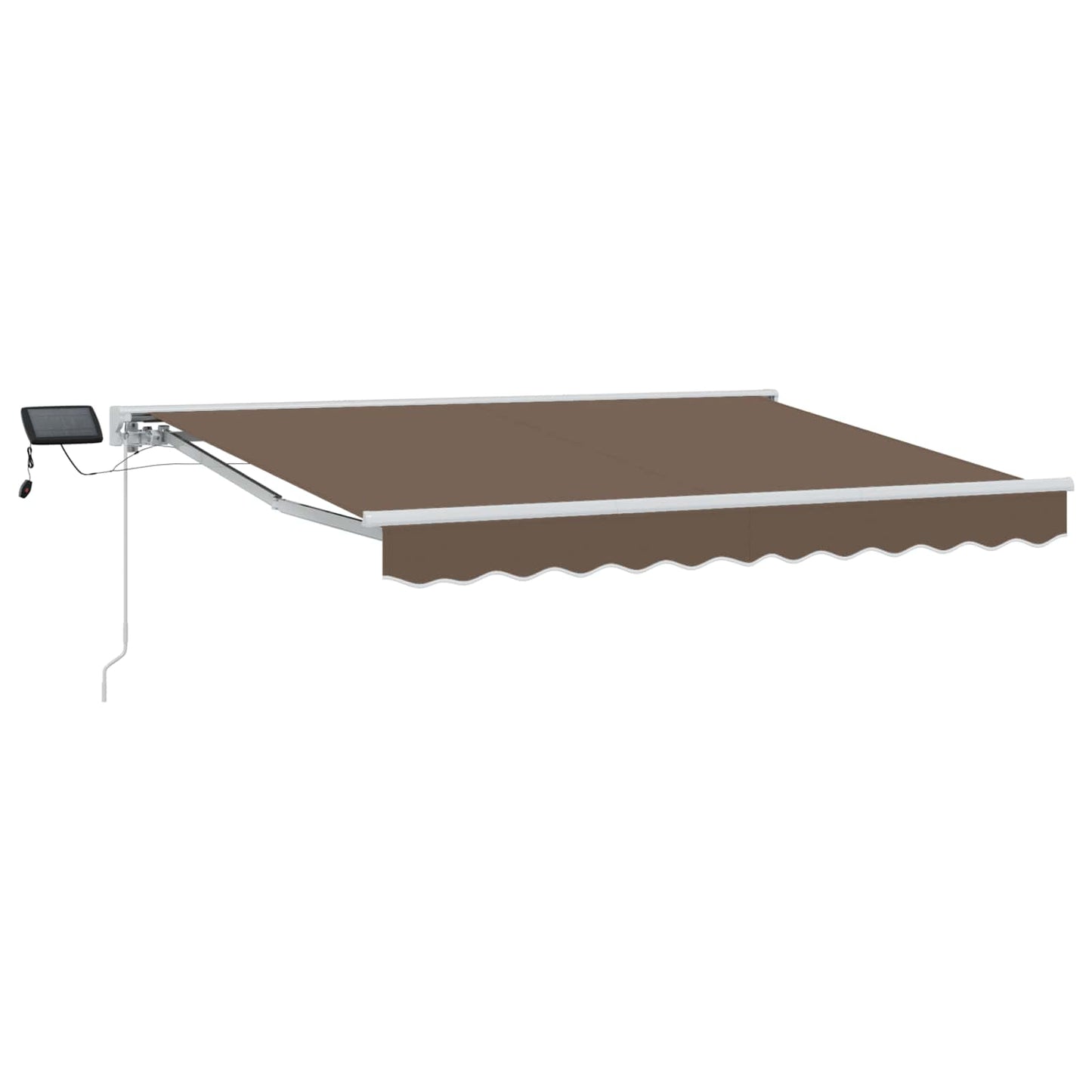 Manual Awning Frame with LEDs Taupe 3 x 2.5 m