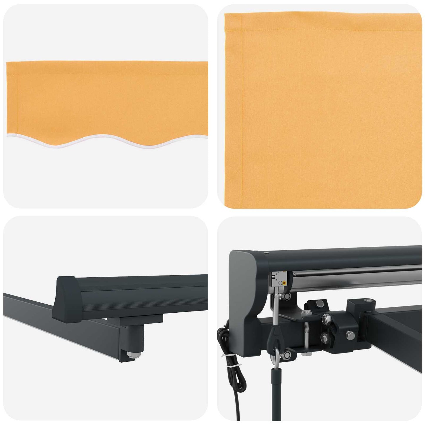 Electric Retractable Awning Sand 3.5 x 2.5 m