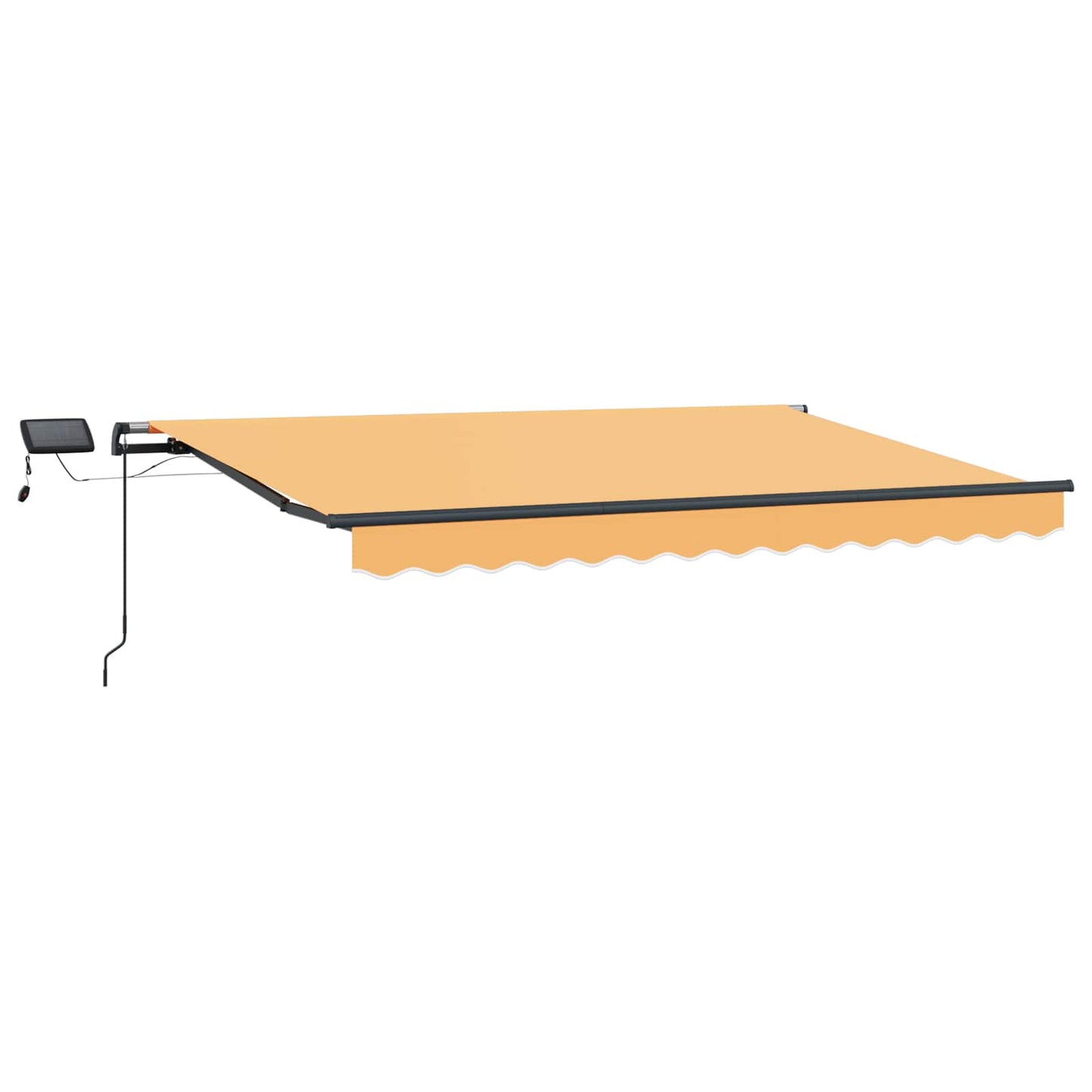 Retractable Awning Sand 450 x 350 cm Fabric and Aluminium