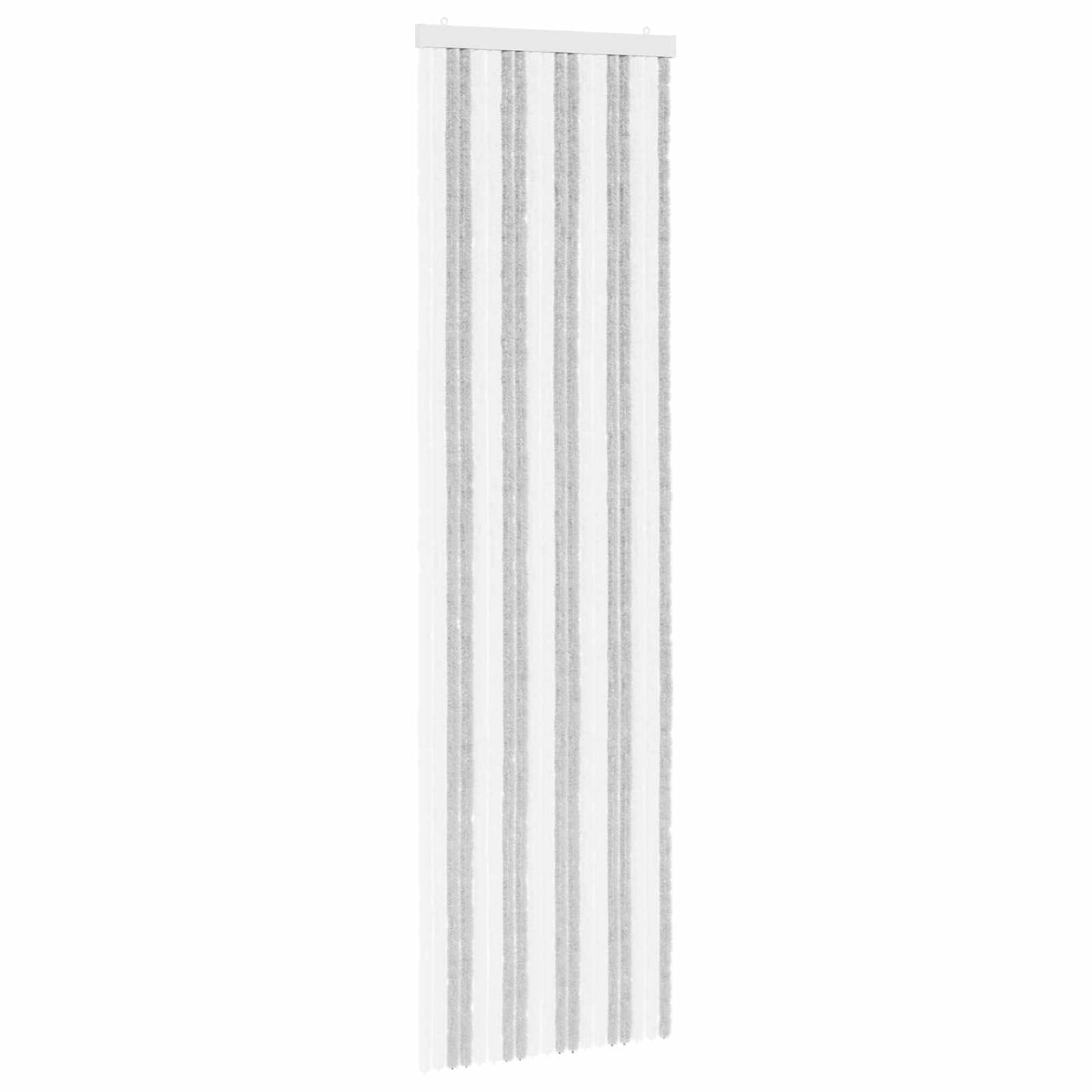 Insect Curtain Chenille Light Grey and White 56 x 200 cm