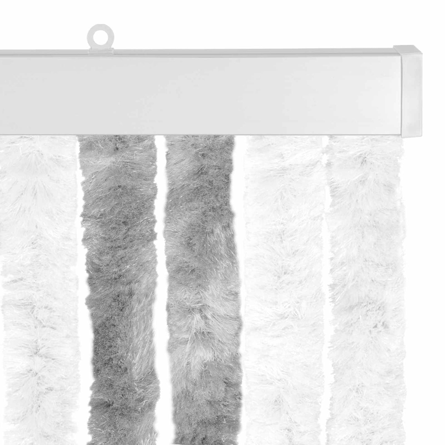 Insect Curtain Chenille Grey and White 100 x 220 cm 100% PP