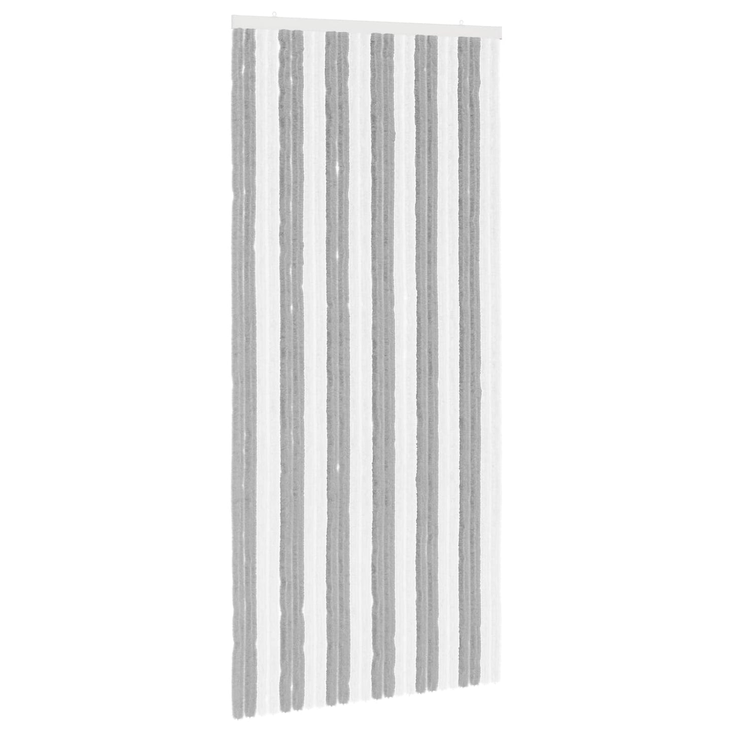 Insect Curtain Chenille Grey and White 100 x 220 cm 100% PP