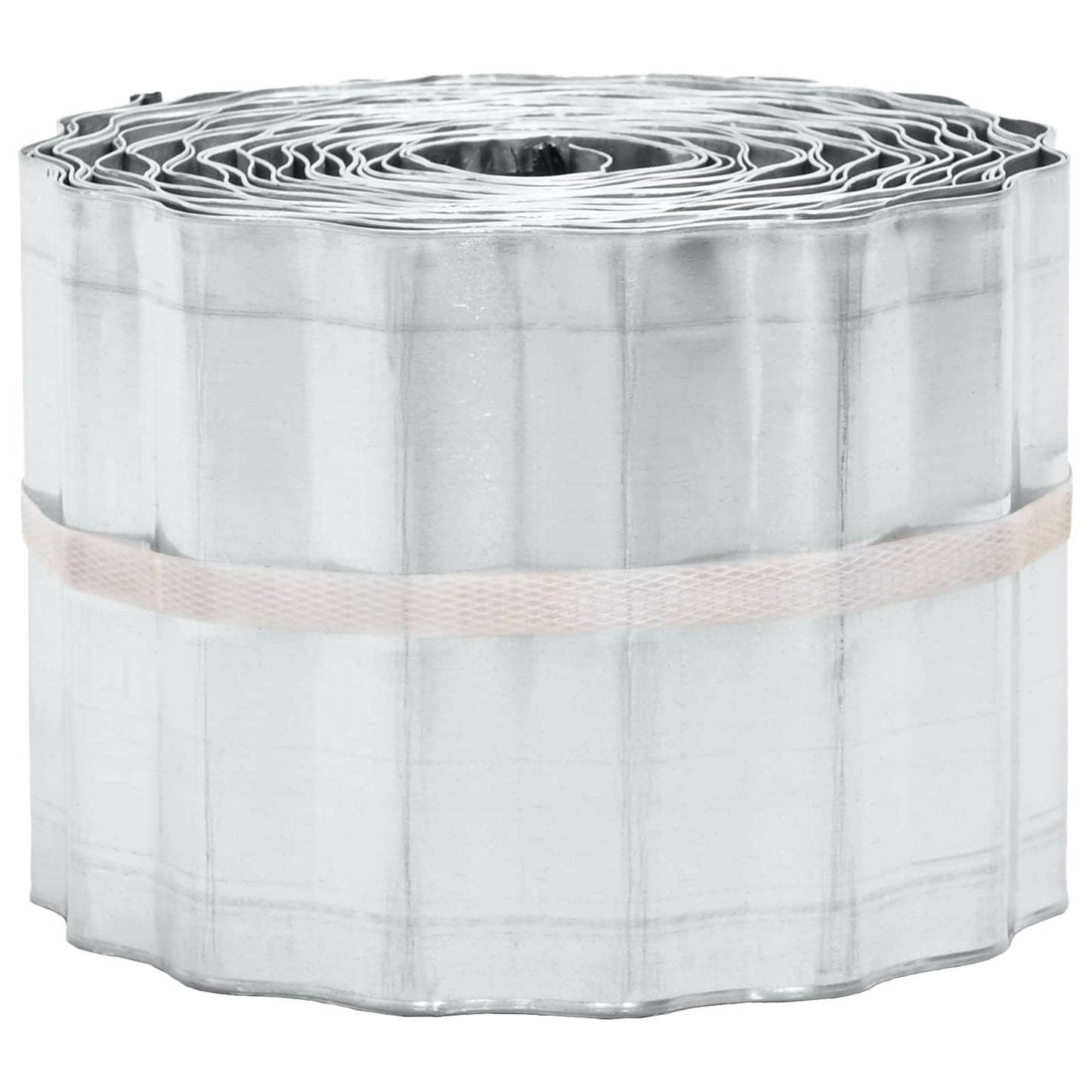 Lawn Edging 10 m x 10 cm Galvanised Steel Silver