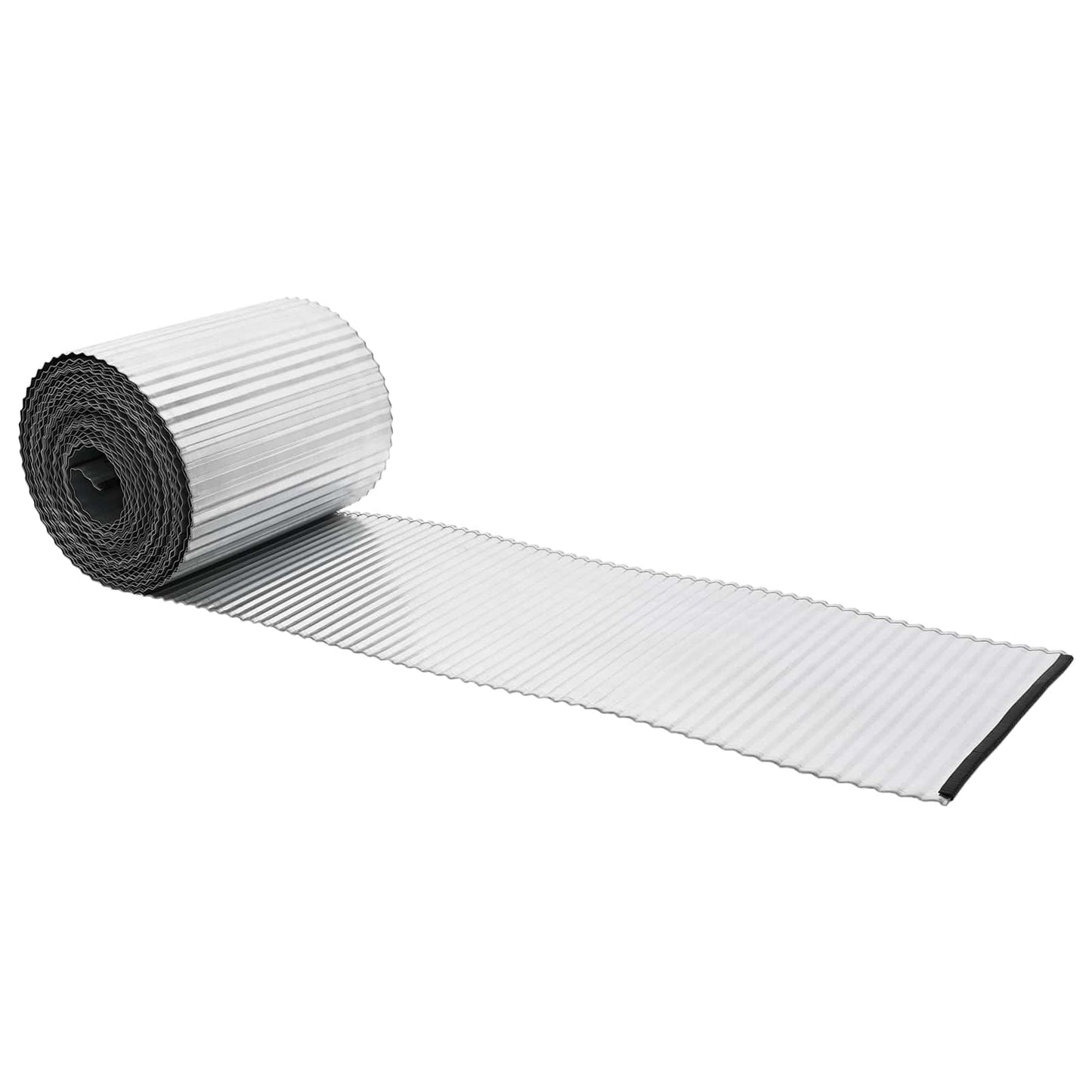 Lawn Edging 20 m x 20 cm Galvanised Steel Silver