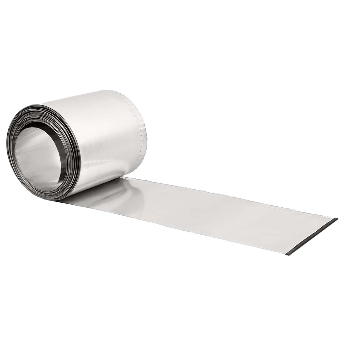 Lawn Edging 5 m x 10 cm Galvanised Steel Silver