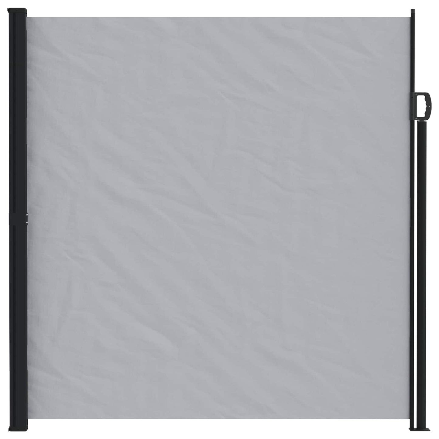 Retractable Side Awning 500 x 180 cm Polyester Rectangular Grey