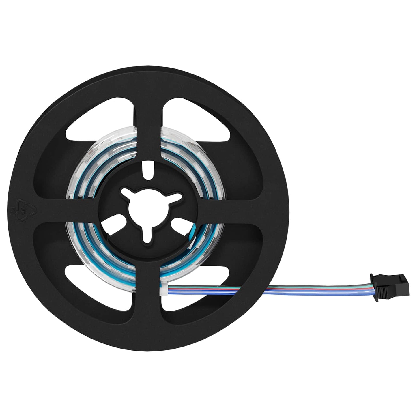 LED Strip 12 pcs Black and Transparent Copper and Plastic