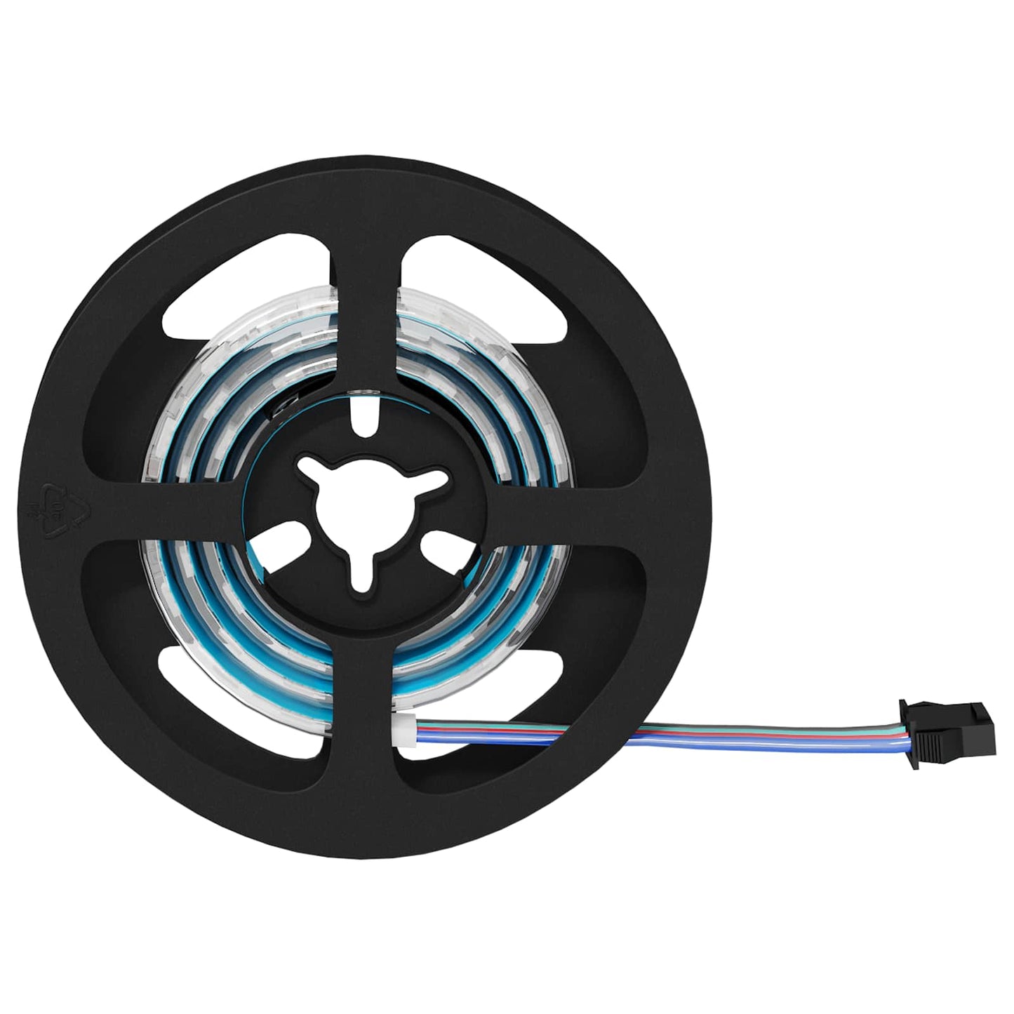 LED Strip 12 pcs Black and Transparent Copper and Plastic
