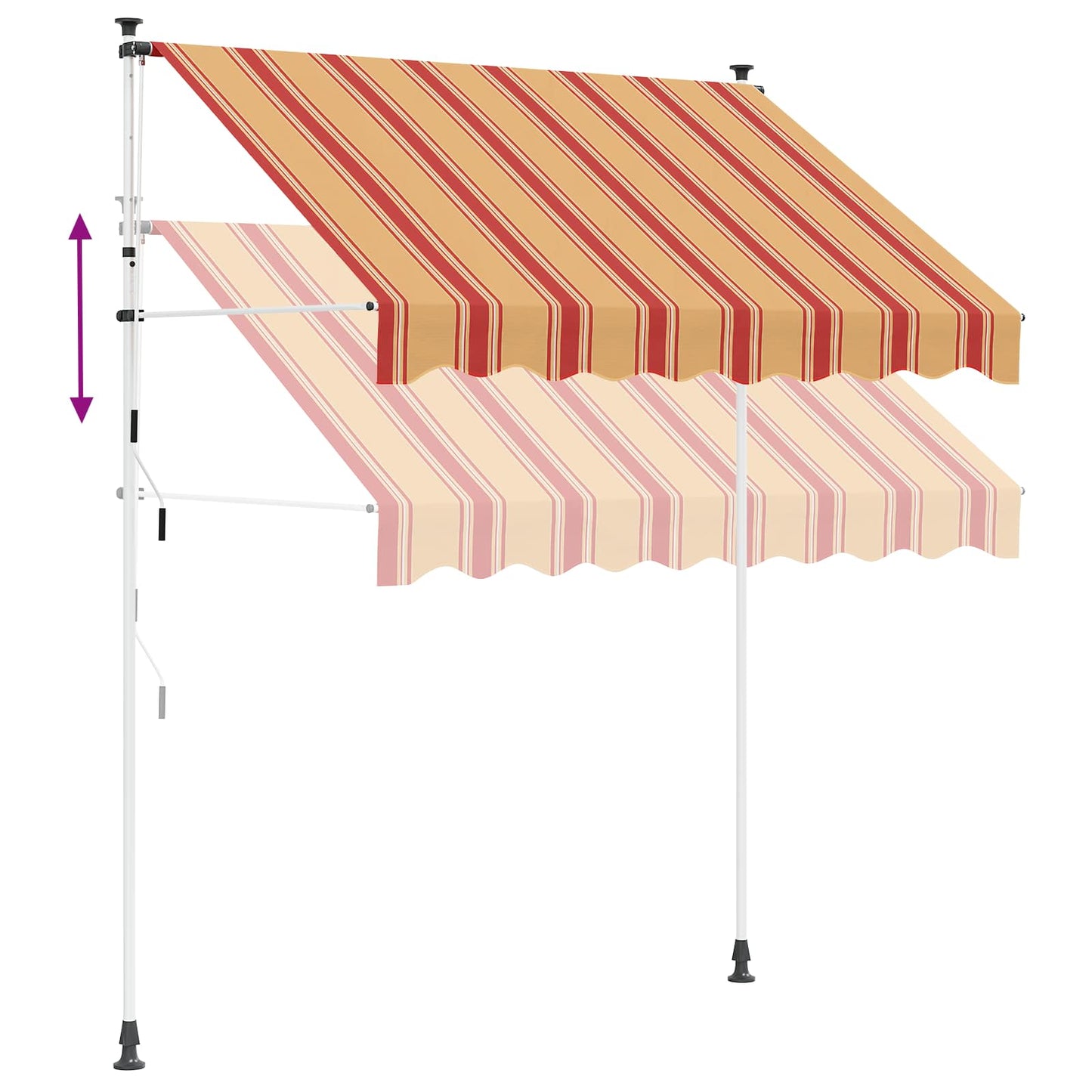 Manual Retractable Awning Multicolour 350 x 115 x 300 cm