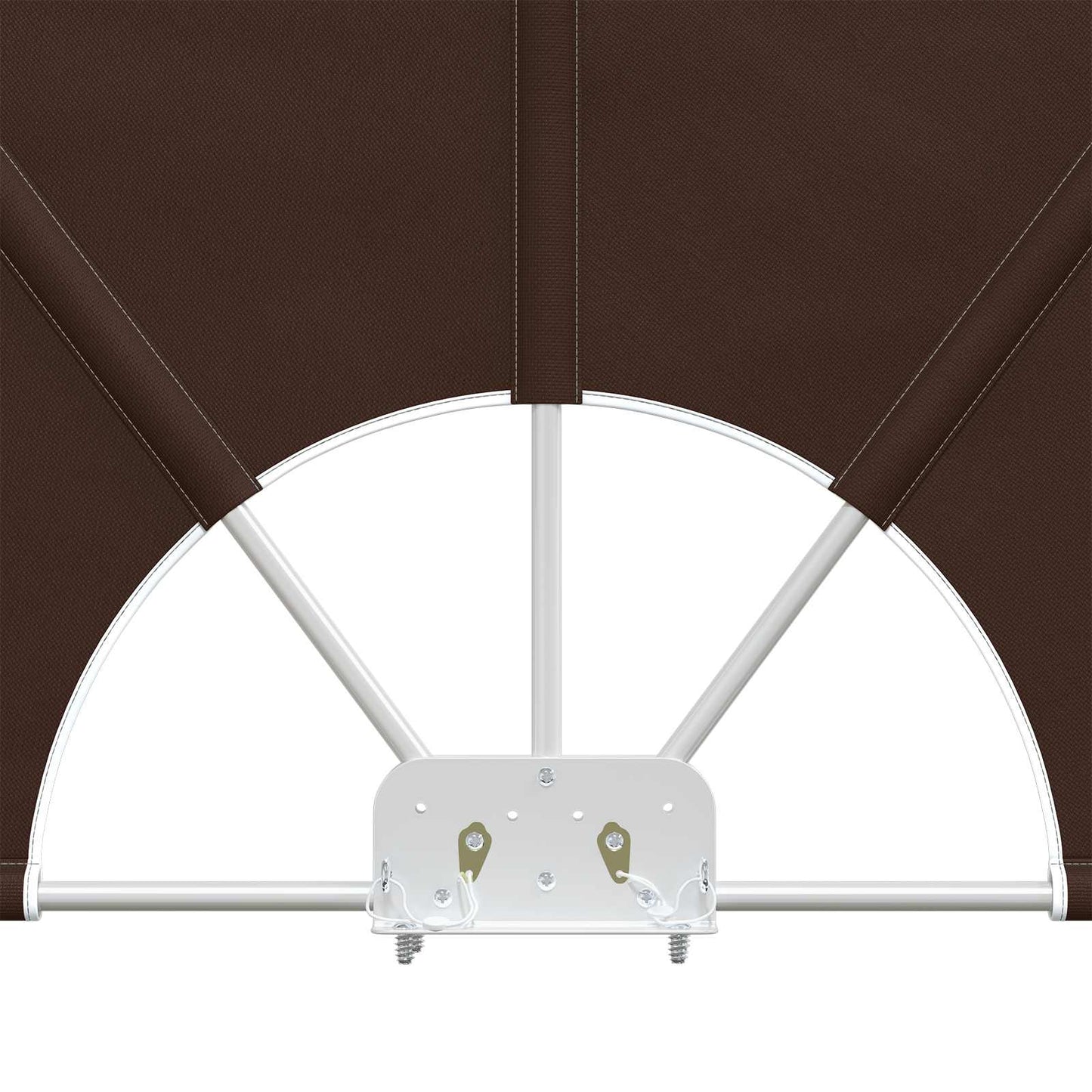 Balcony Privacy Screen 240 x 160 cm Polyester Rectangular Brown