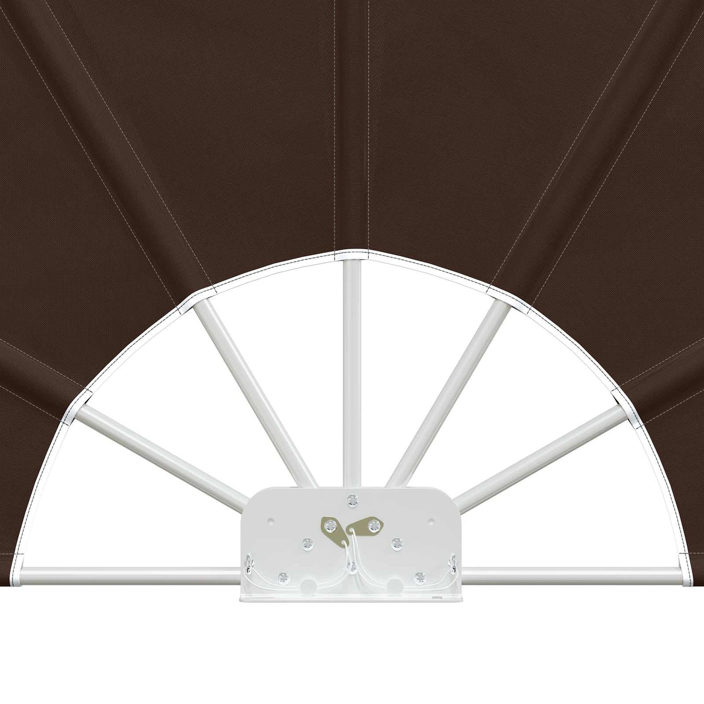 Balcony Privacy Screen Ø 320 cm Polyester Brown