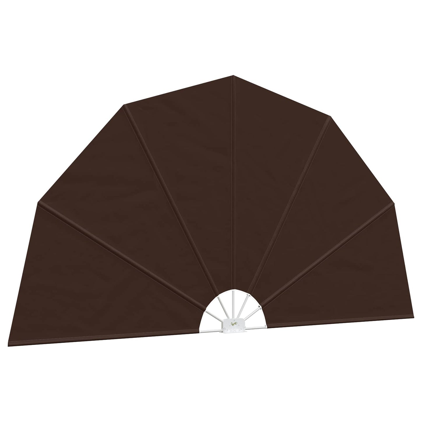 Balcony Privacy Screen Ø 320 cm Polyester Brown