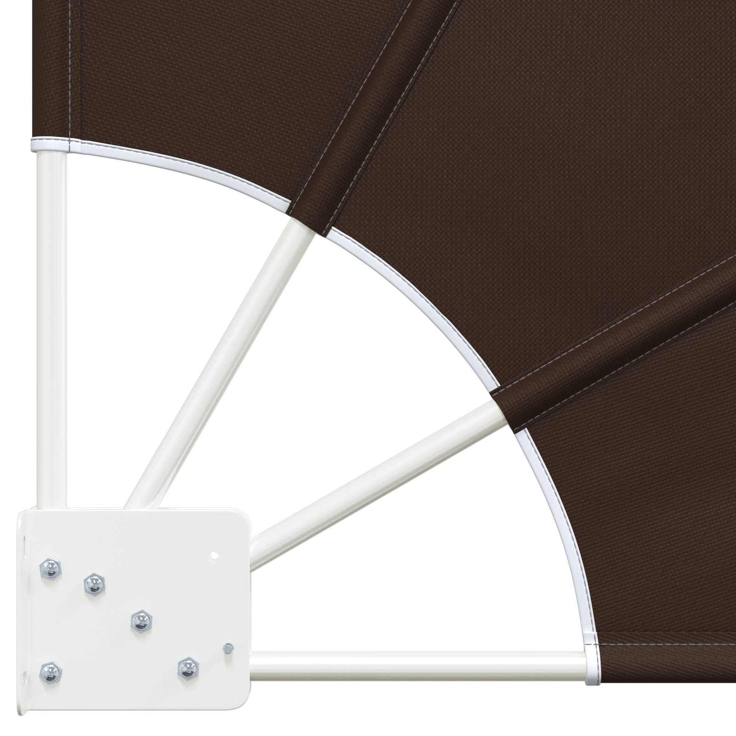 Balcony Privacy Screen 115 x 115 cm Polyester Brown