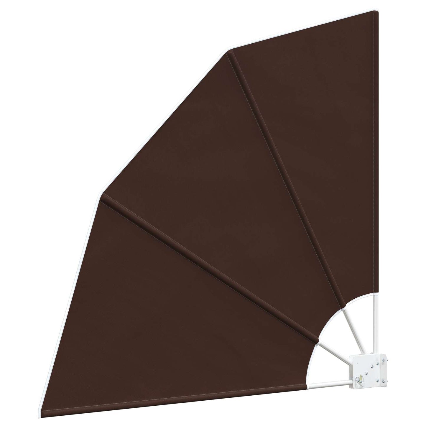 Balcony Privacy Screen 160 x 160 cm Polyester Brown