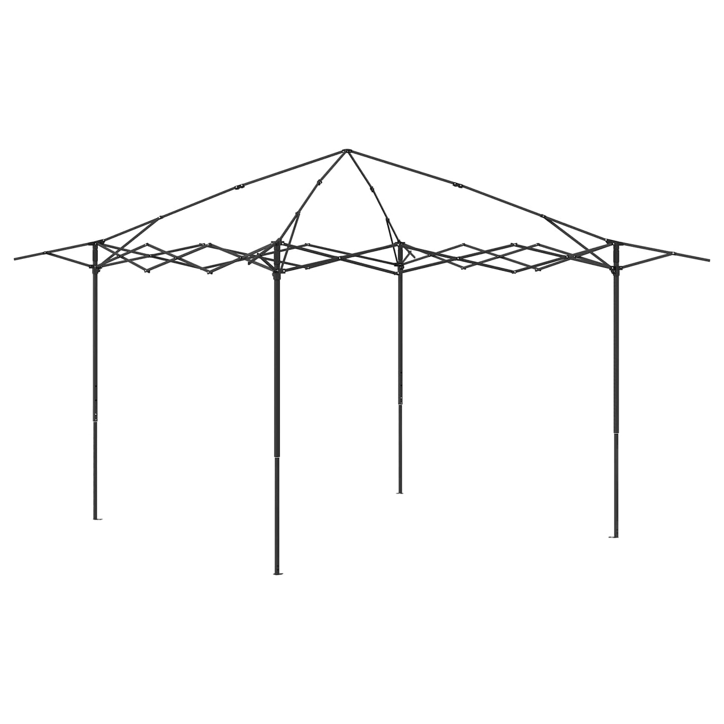 Gazebo without Sidewall 2.6 x 2.6 m Cream and Anthracite