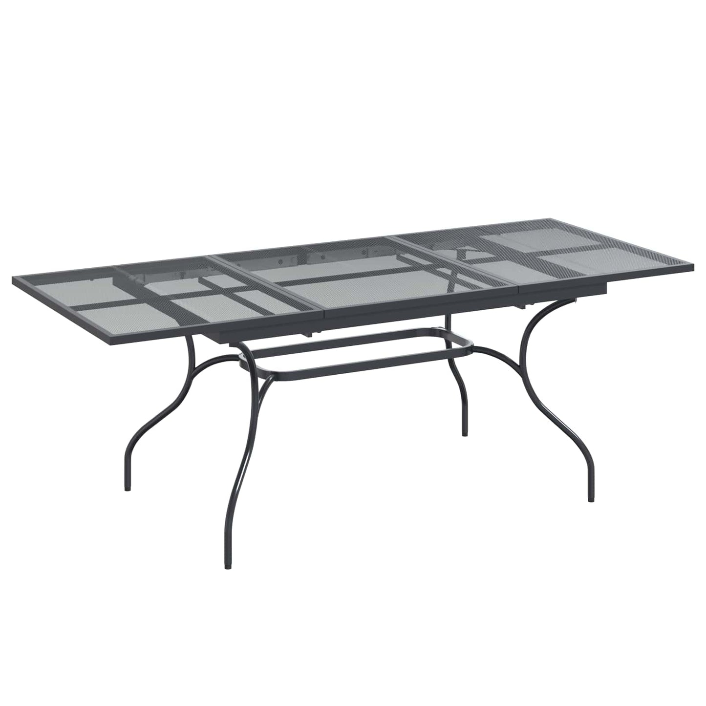 Garden Dining Set 9 pcs Anthracite Mesh and Steel