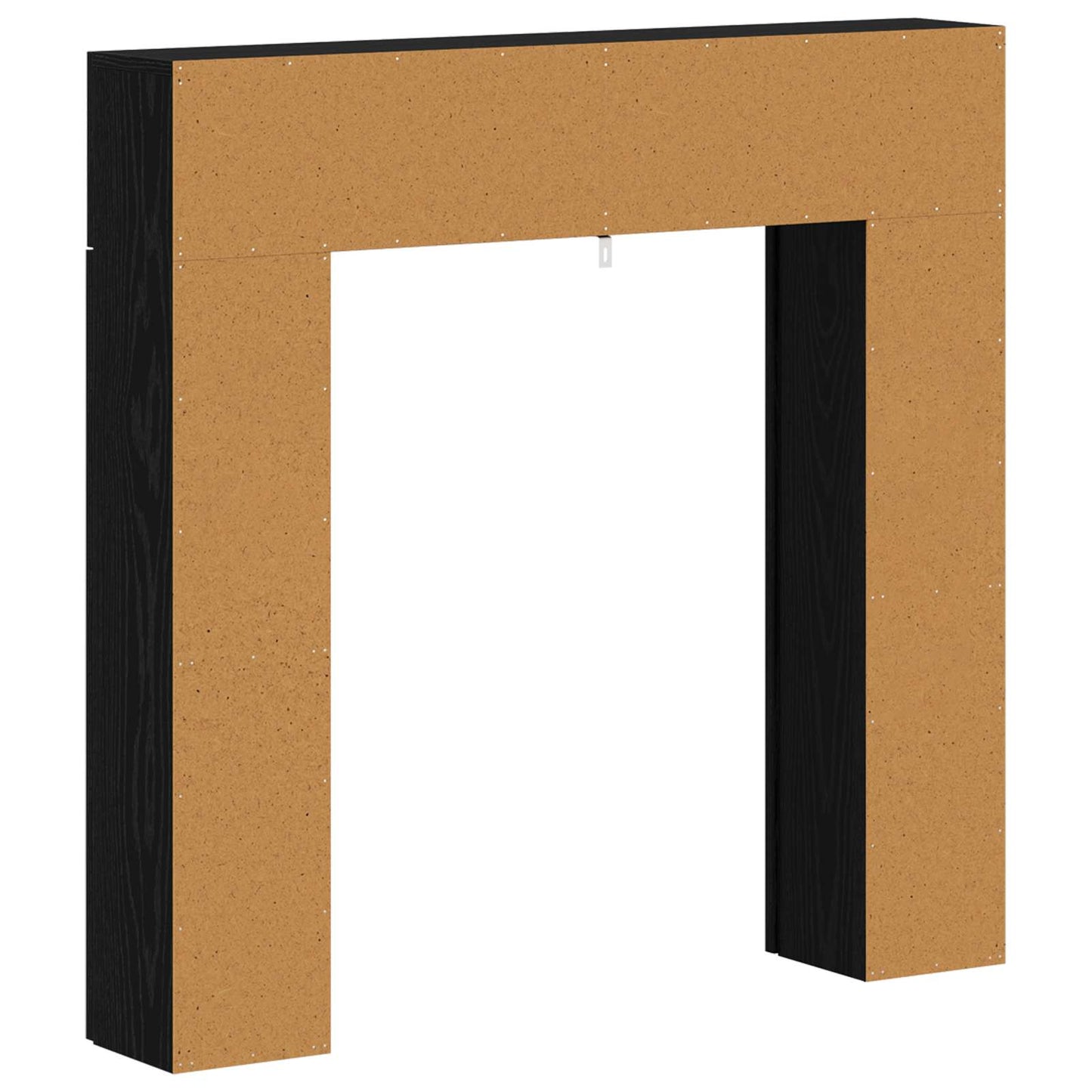 Fireplace Surround Black Oak 102 x 18 x 100.5 cm