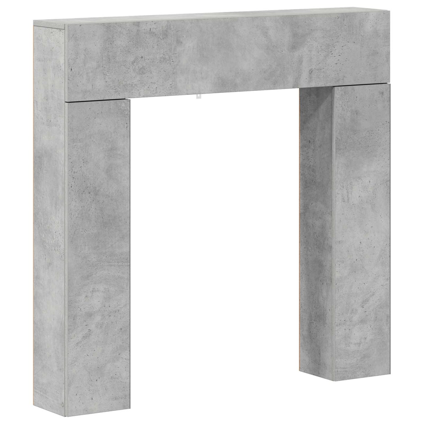 Fireplace Surround Concrete Grey 102 x 18 x 100.5 cm
