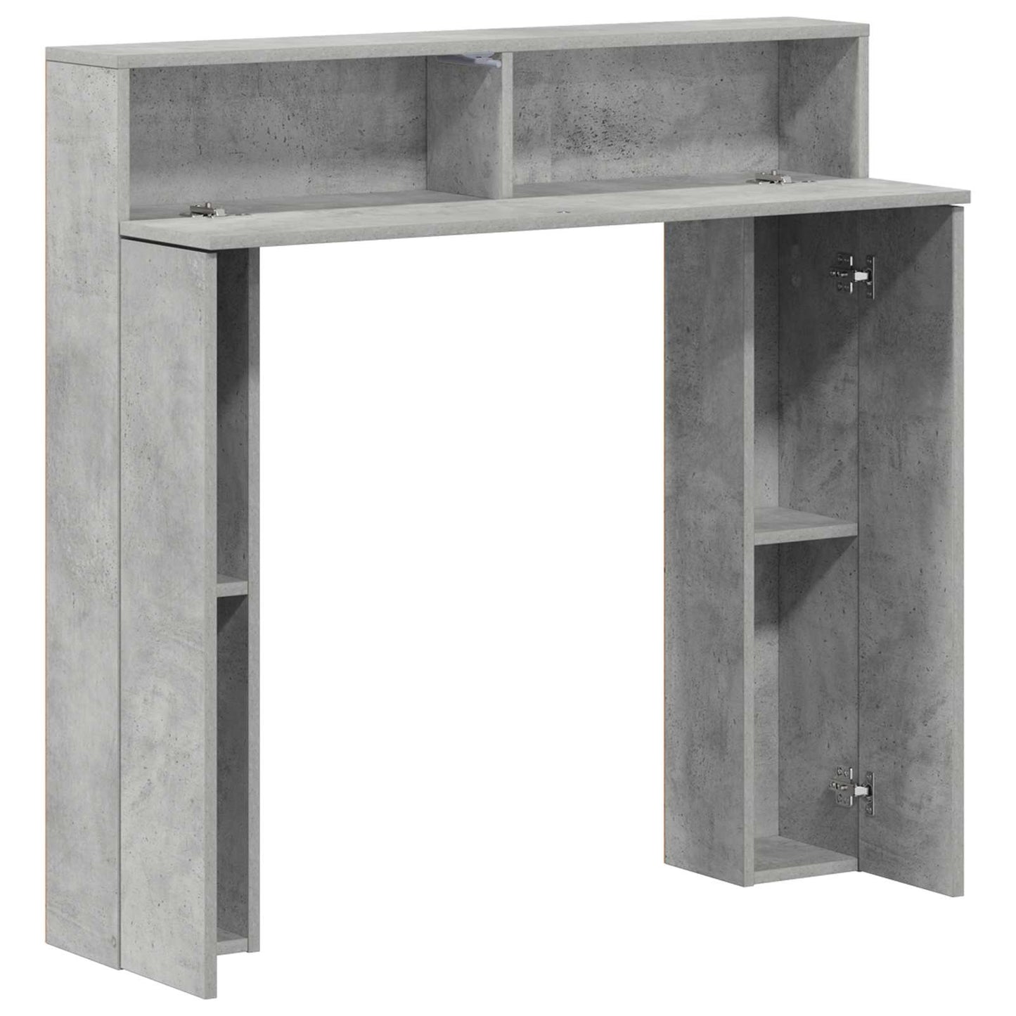 Fireplace Surround Concrete Grey 102 x 18 x 100.5 cm