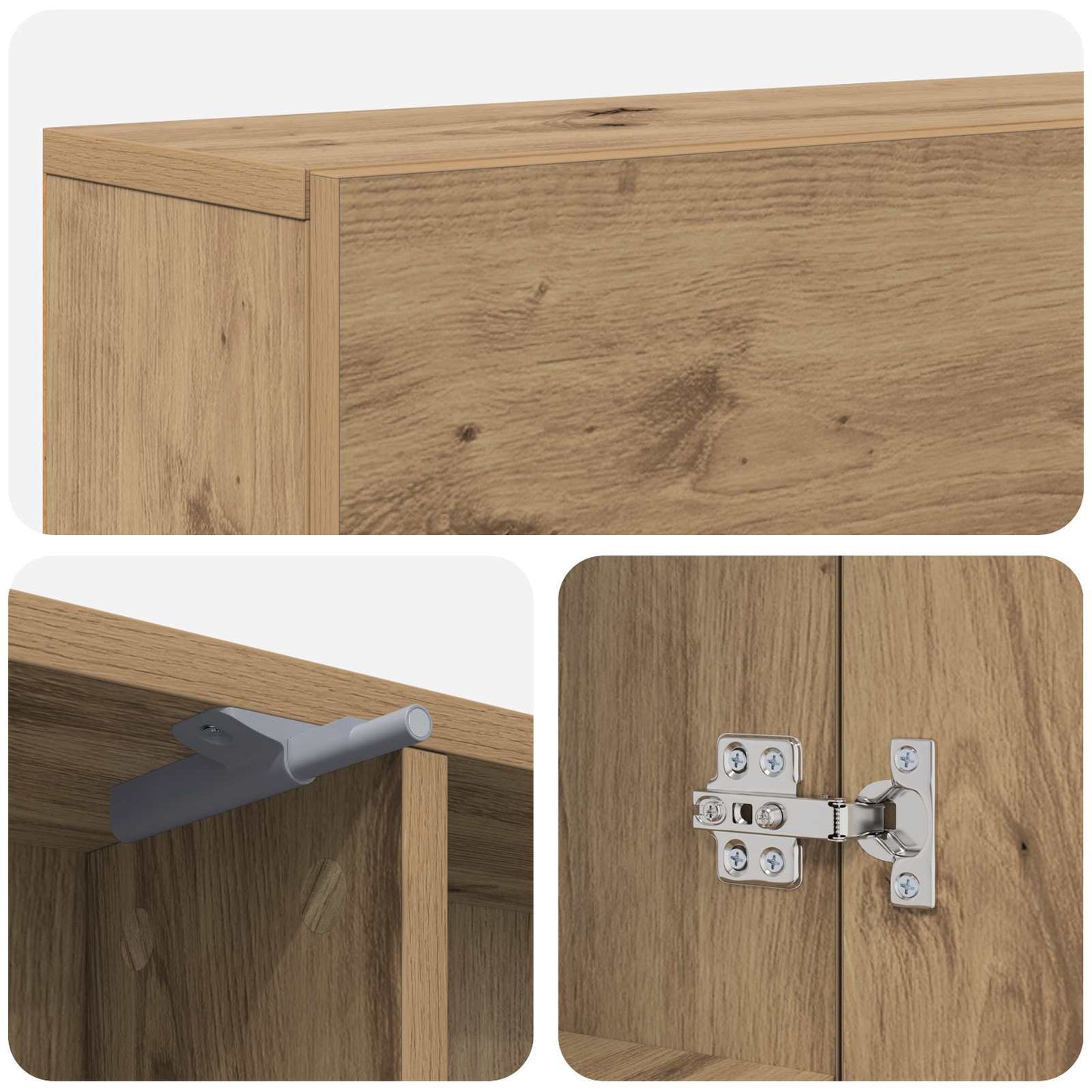 Fireplace Surround Artisan Oak 102 x 18 x 100.5 cm