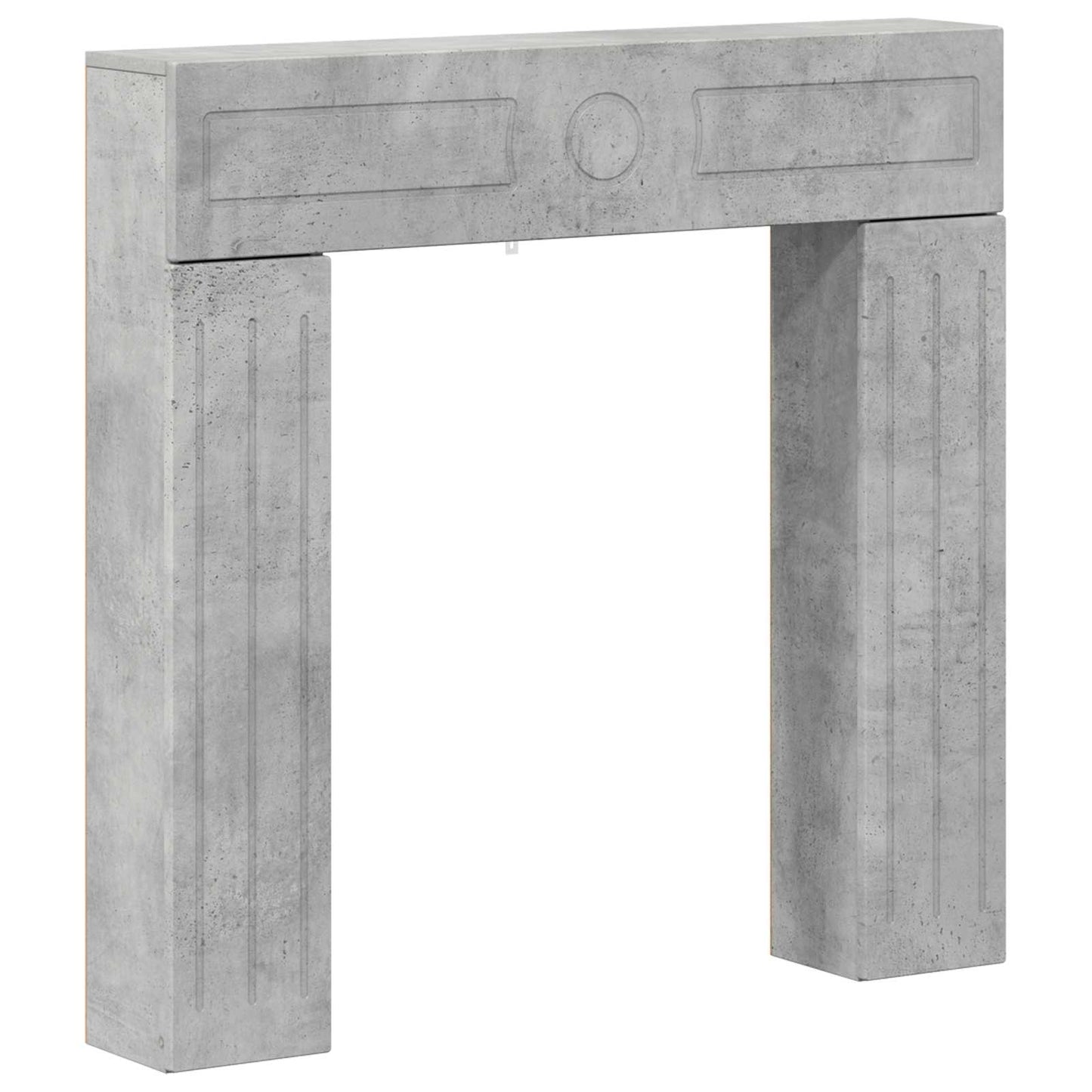 Fireplace Surround Concrete Grey 102 x 18 x 100.5 cm
