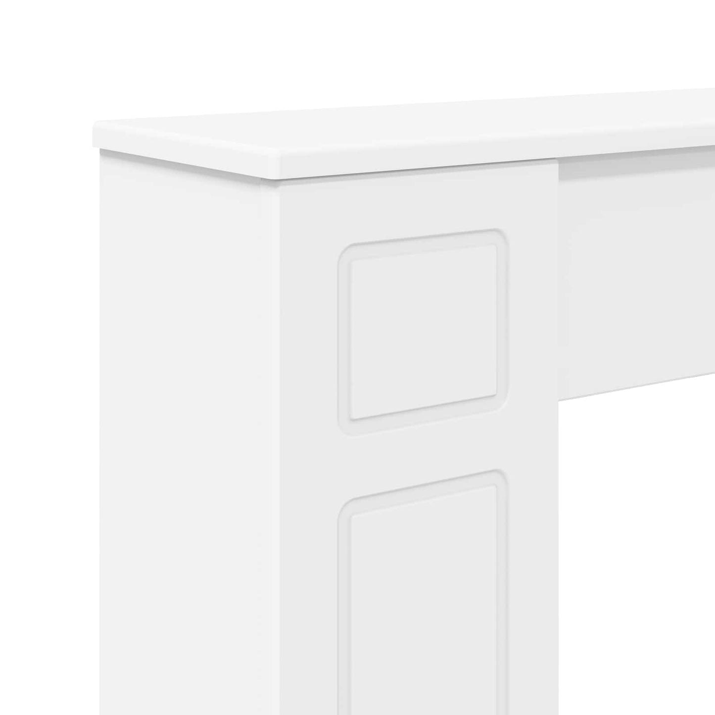 Fireplace Surround White 100 x 20 x 100 cm Engineered Wood