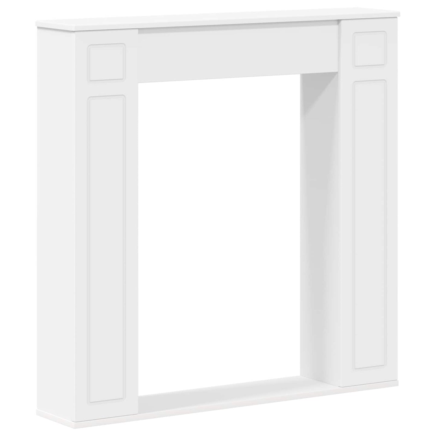 Fireplace Surround White 100 x 20 x 100 cm Engineered Wood