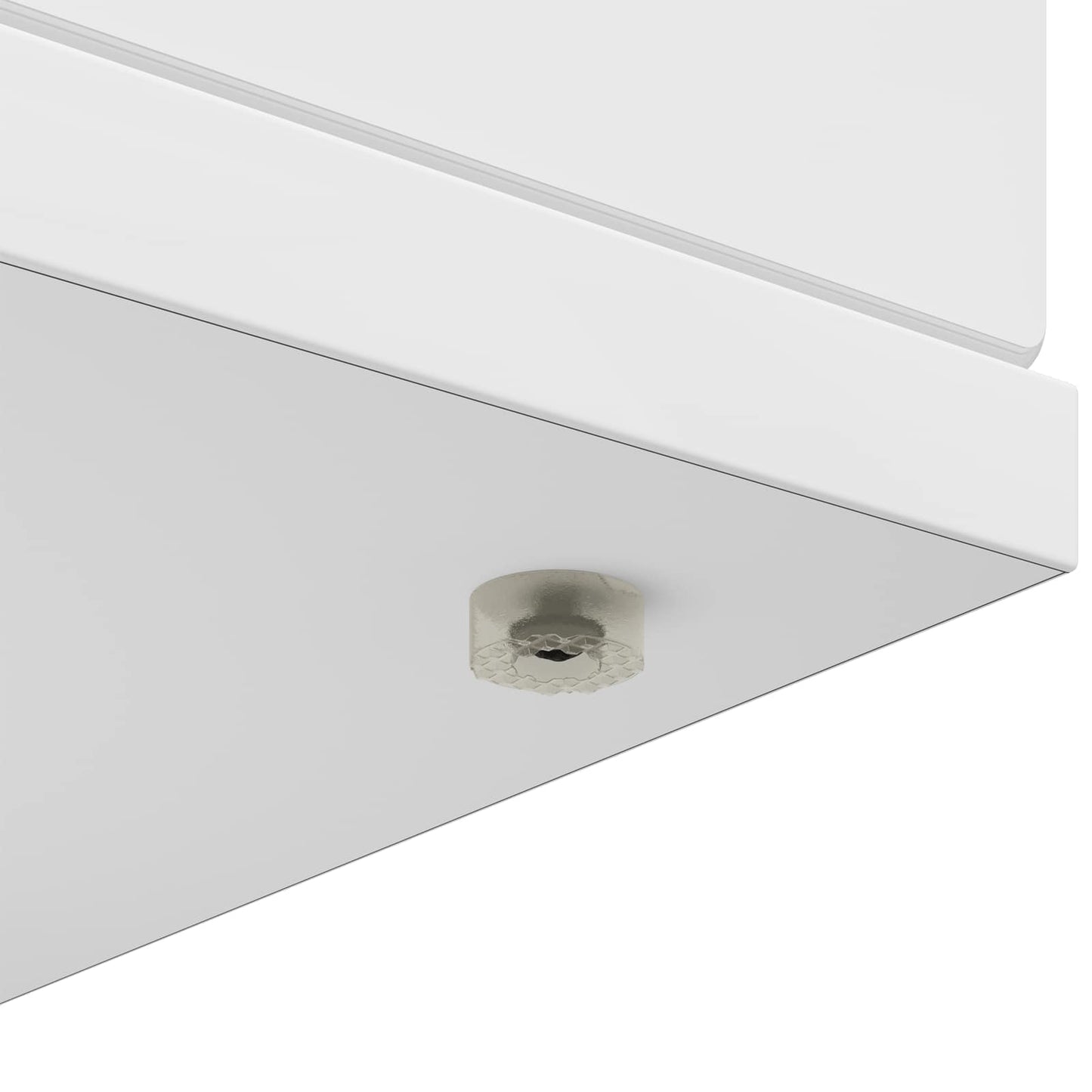 Fireplace Surround High Gloss White 100 x 20 x 100 cm