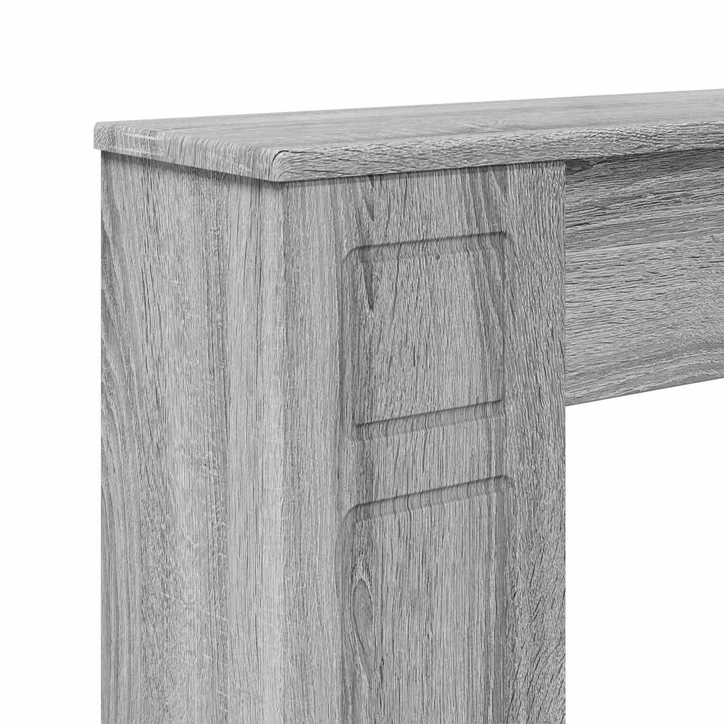 Fireplace Surround Grey Sonoma 100 x 20 x 100 cm