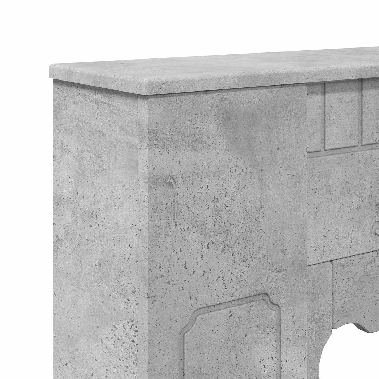 Fireplace Surround Concrete Grey 93 x 20 x 89 cm