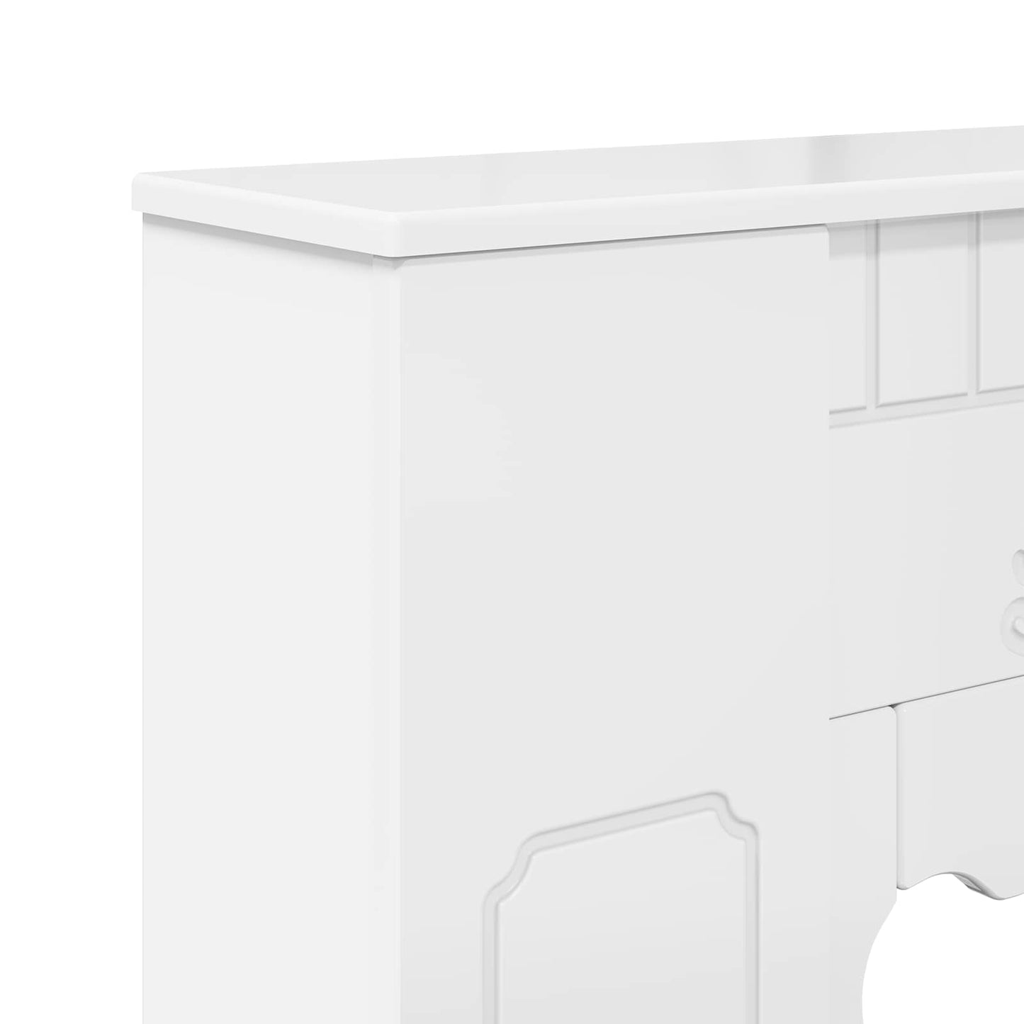 Fireplace Surround High Gloss White 93 x 20 x 89 cm