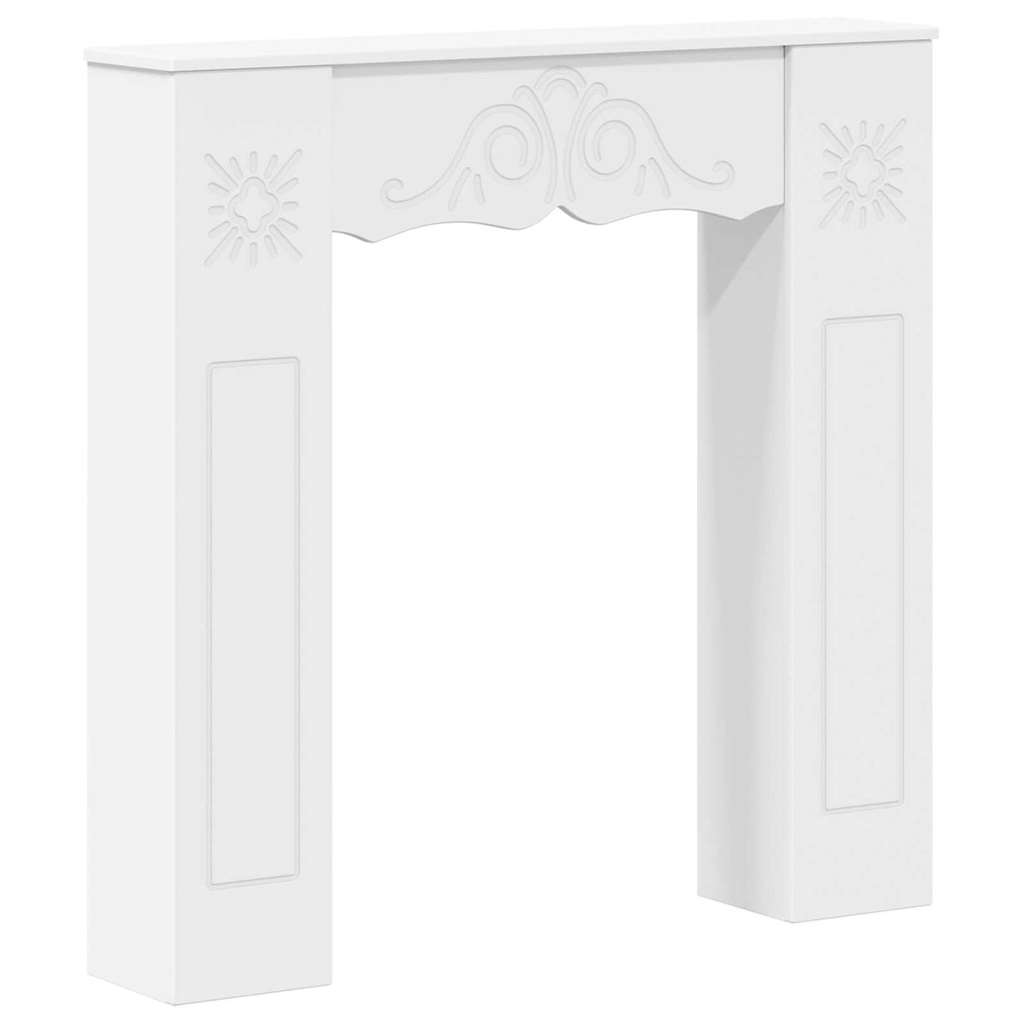 Fireplace Surround White 102 x 20 x 102 cm Engineered Wood