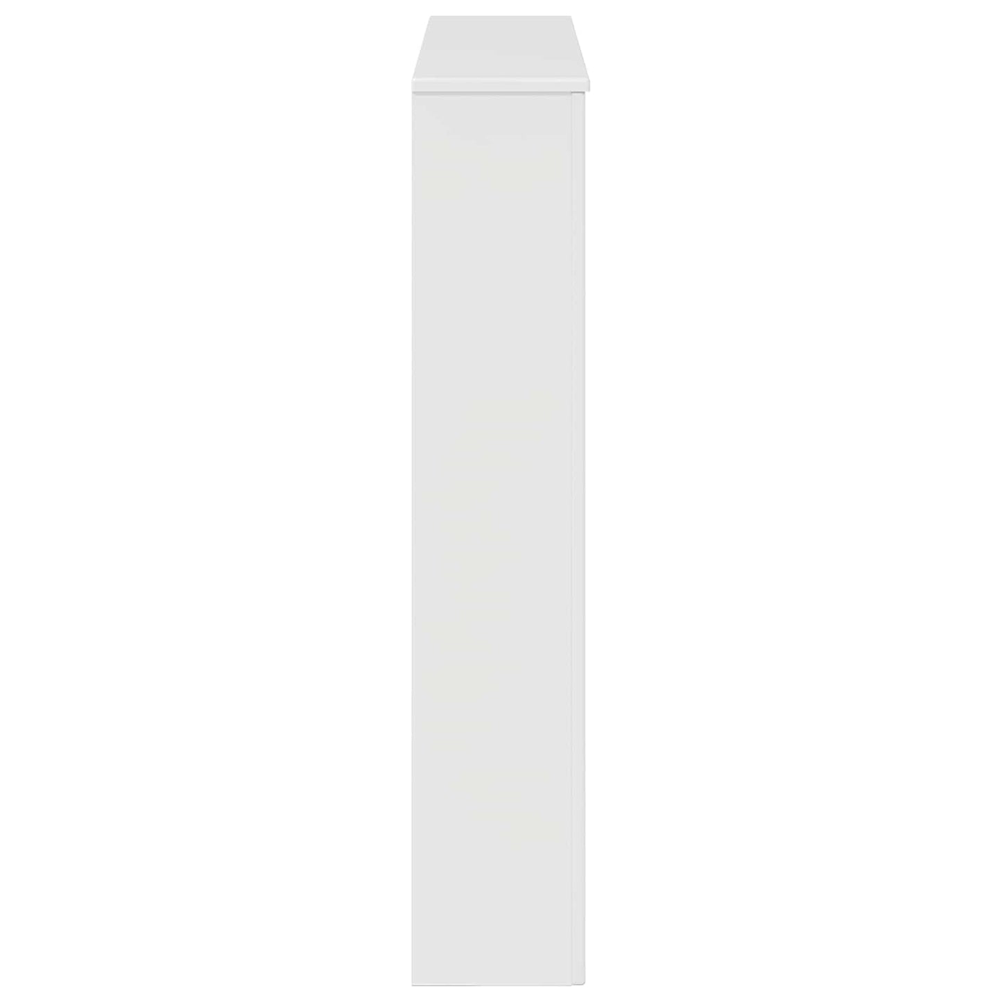 Fireplace Surround High Gloss White 102 x 20 x 102 cm