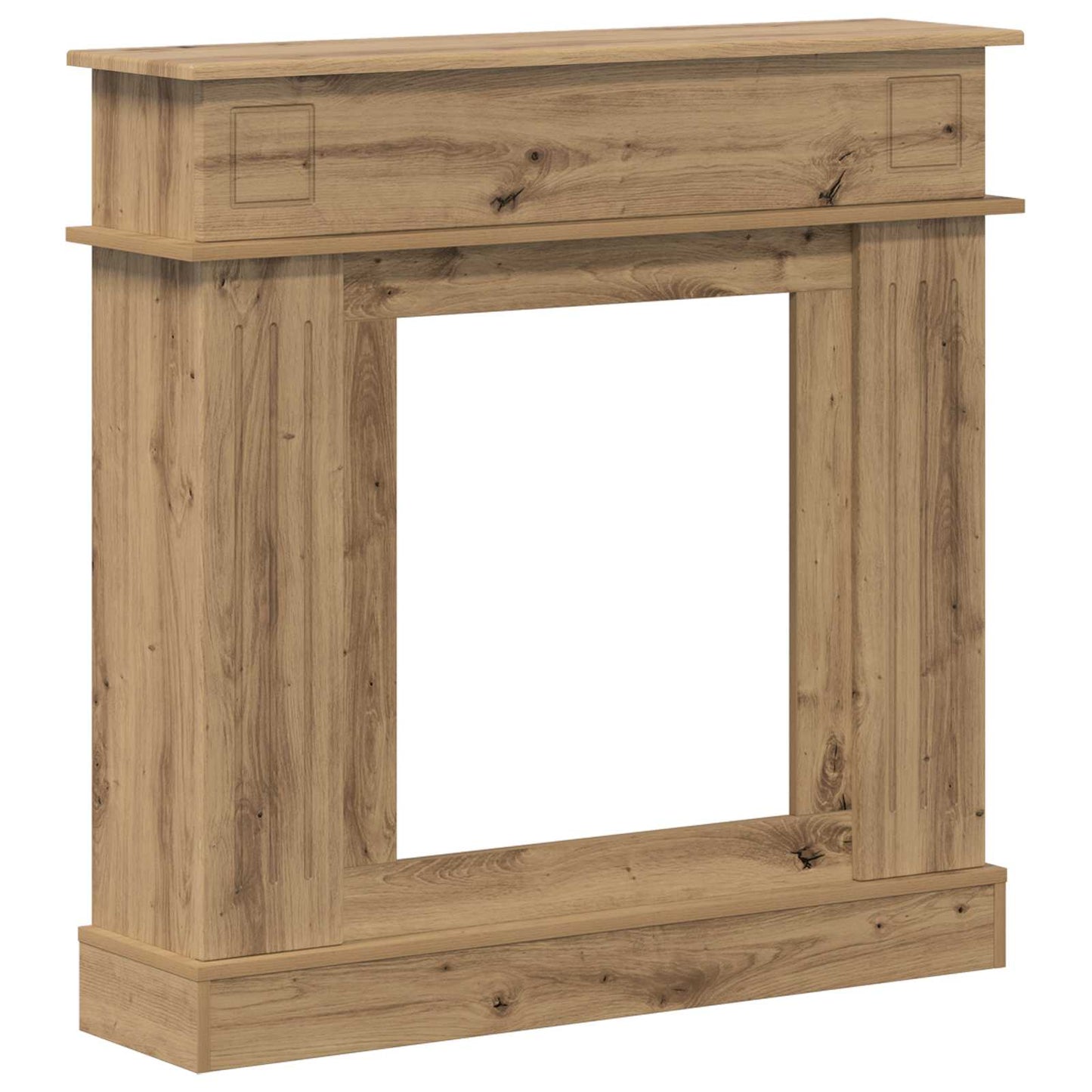 Fireplace Surround Artisan Oak 102 x 26 x 100 cm