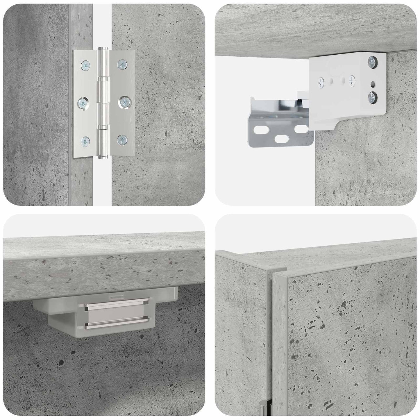Dartboard Cabinet Concrete Grey 56 x 12 x 53.5 cm