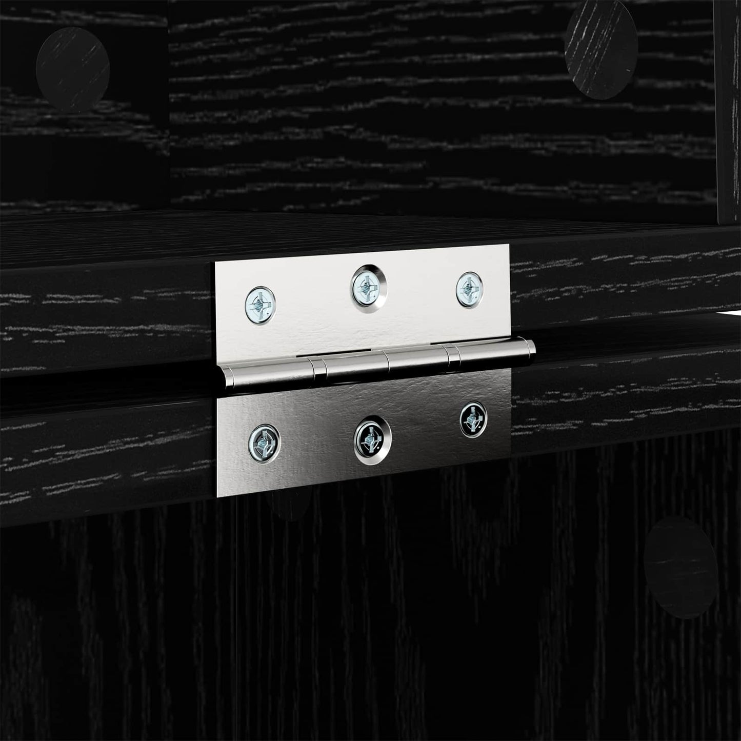 Studio Desk Black Oak 152 x 40 x 19.5 cm Engineered Wood