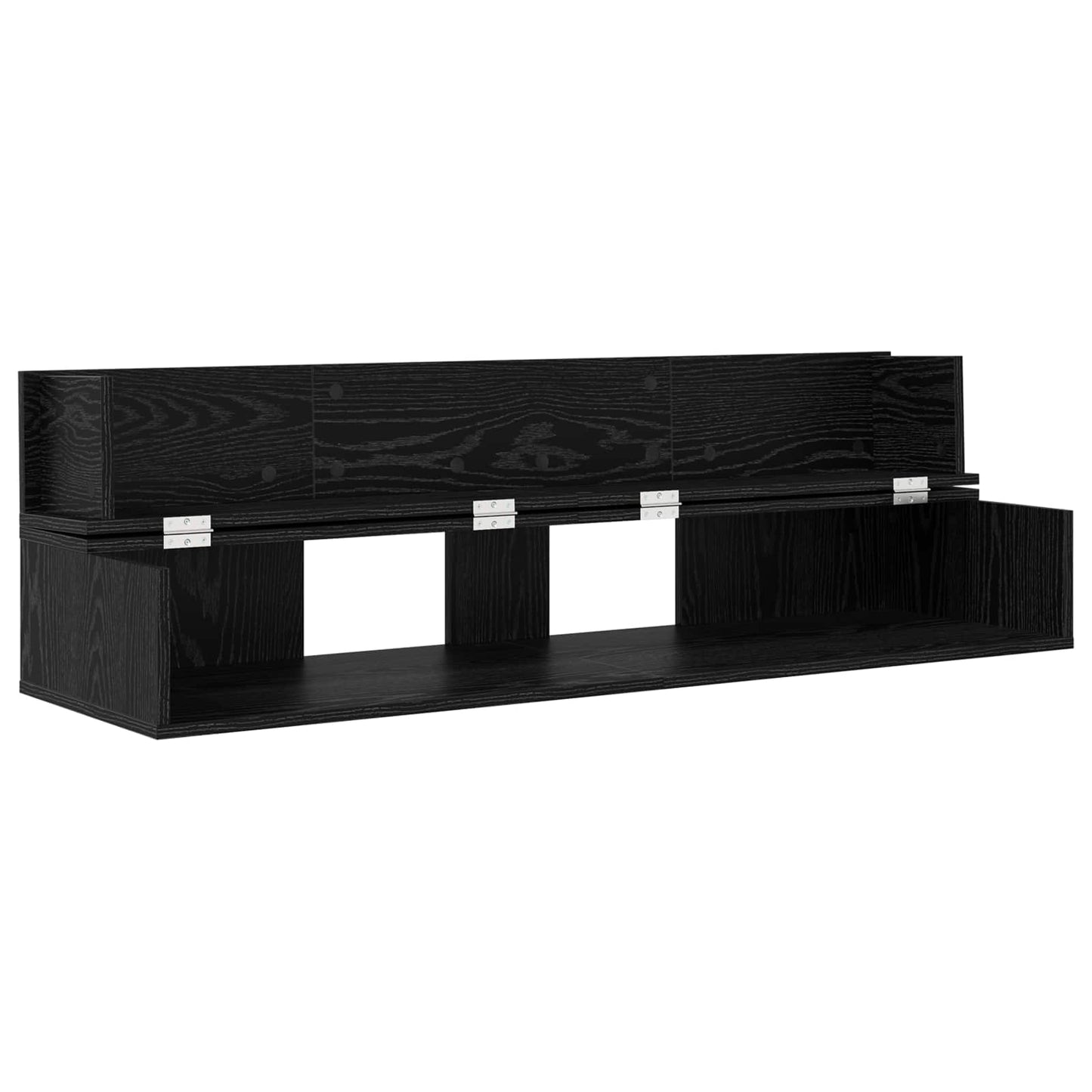 Studio Desk Black Oak 152 x 40 x 19.5 cm Engineered Wood