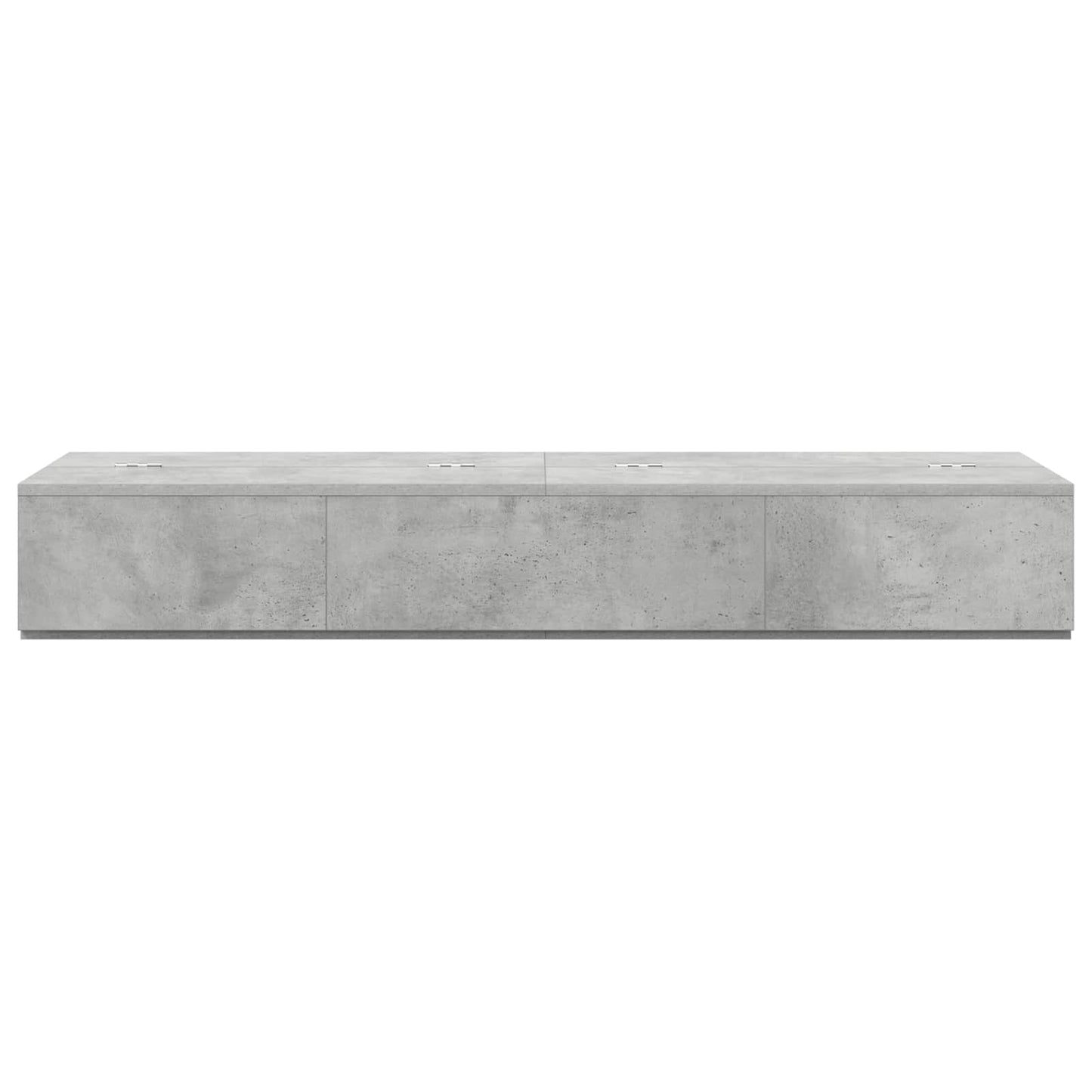 Studio Desk Concrete Grey 152 x 40 x 19.5 cm Engineered Wood