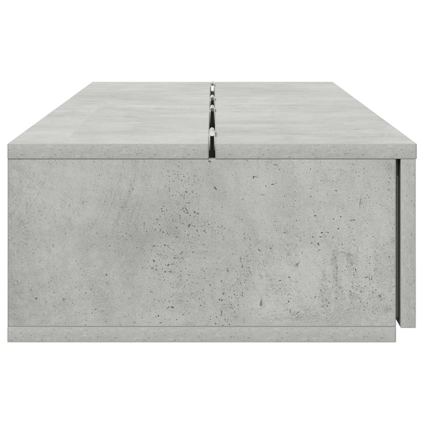 Studio Desk Concrete Grey 152 x 40 x 19.5 cm Engineered Wood