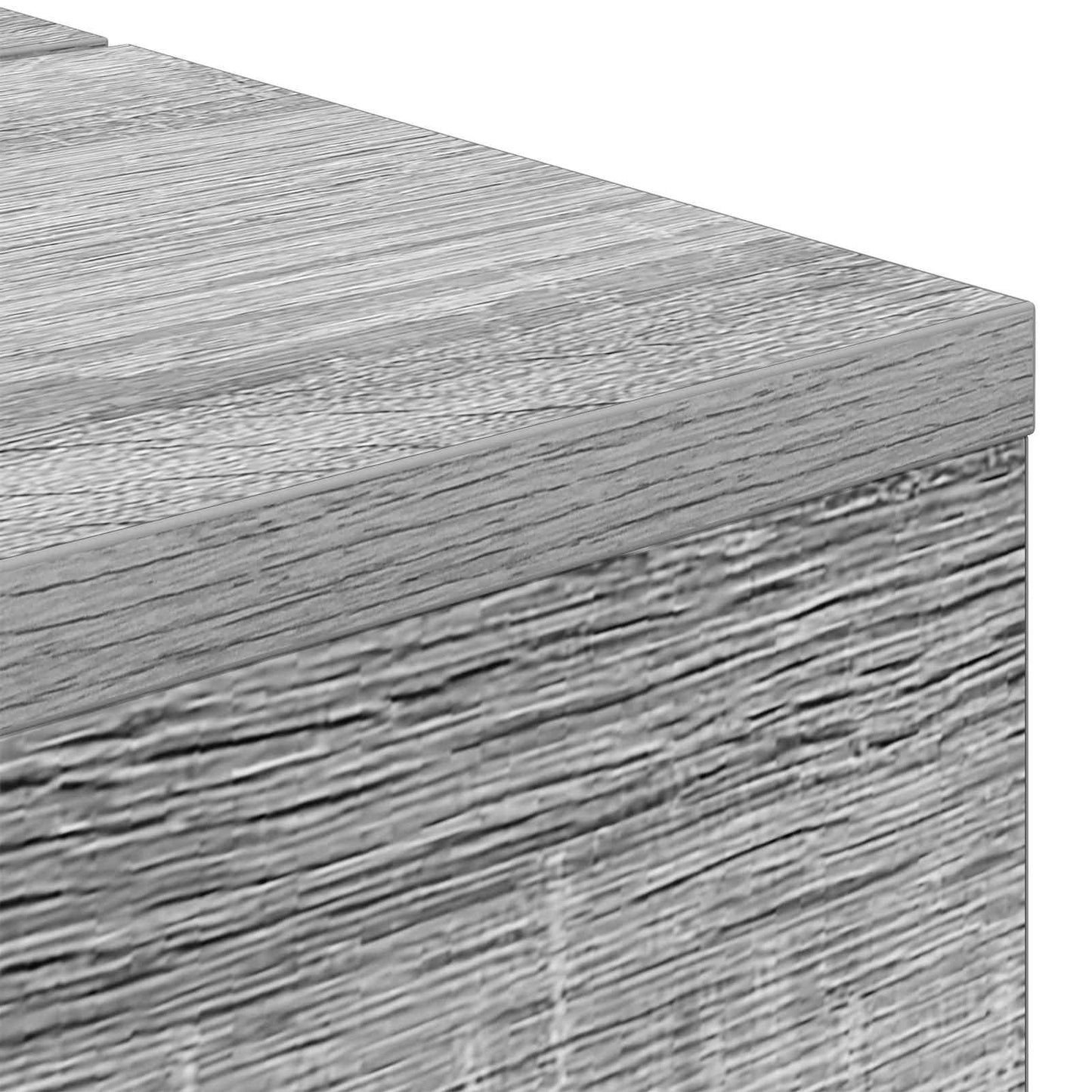 Studio Desk Grey Sonoma 110 x 40 x 19.5 cm Engineered Wood