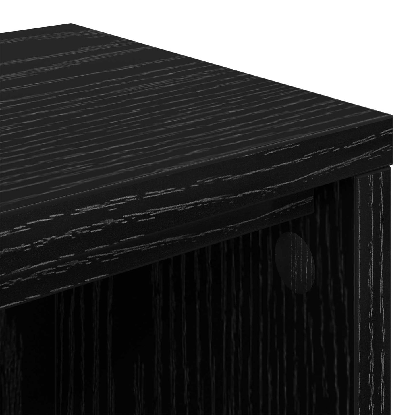 Studio Desk Black Oak 152 x 36 x 19.5 cm Engineered Wood