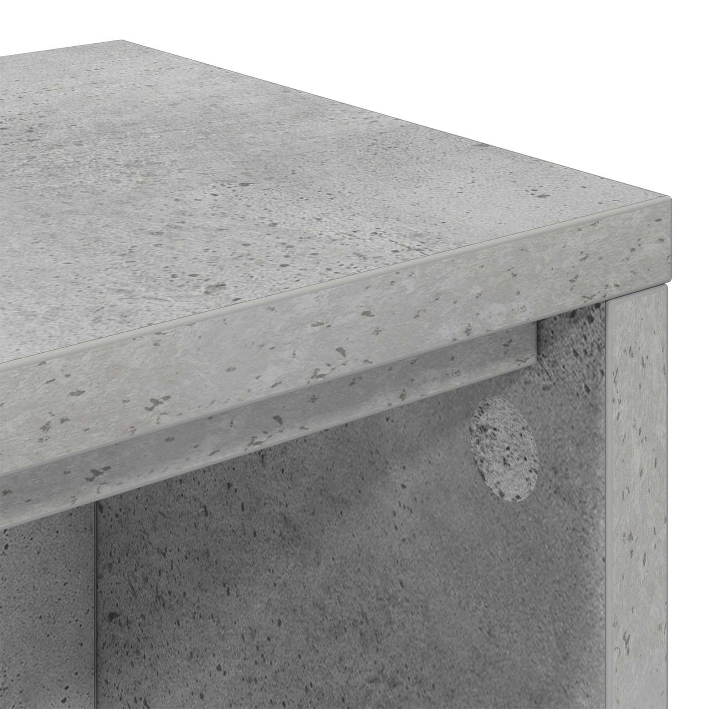 Studio Desk Concrete Grey 152 x 36 x 19.5 cm Engineered Wood