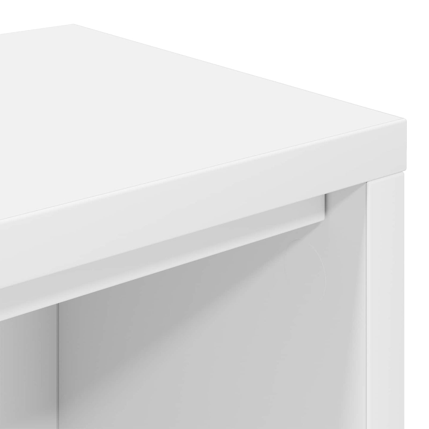 Studio Desk White 130 x 36 x 19.5 cm Engineered Wood
