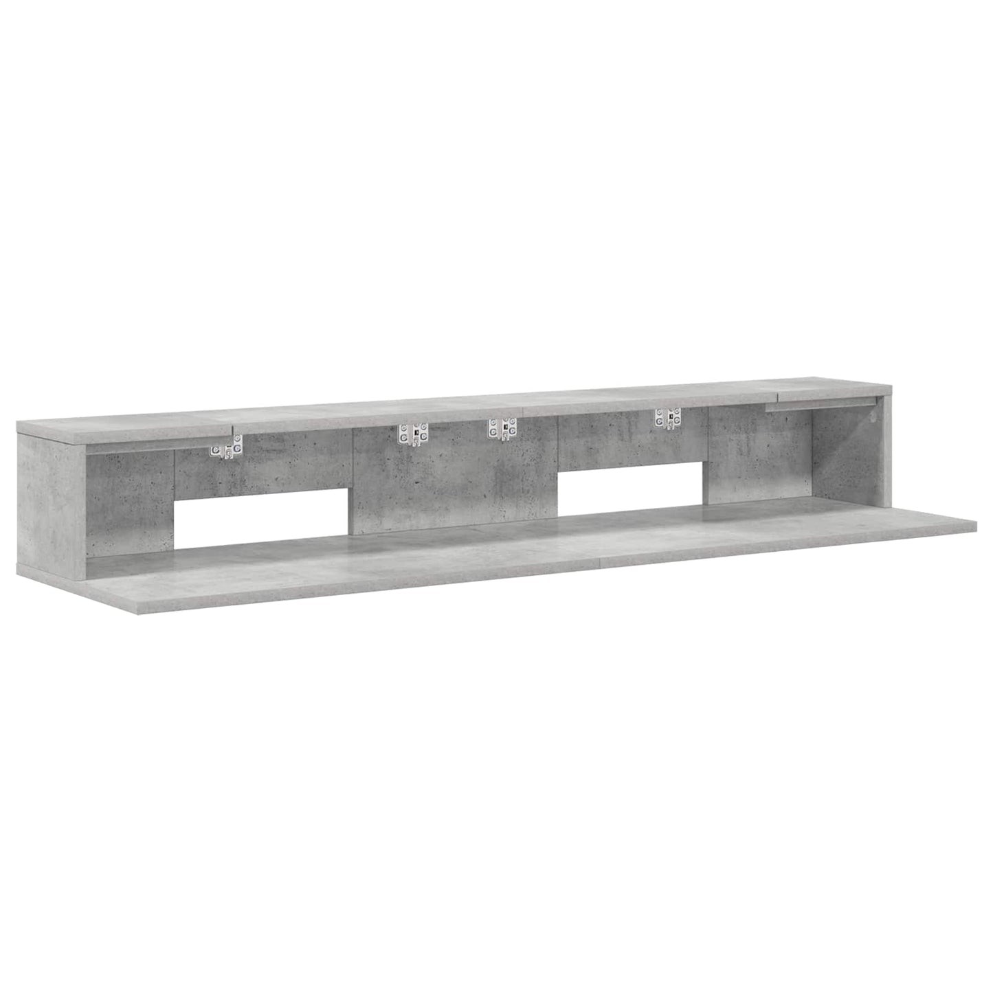 Studio Desk Concrete Grey 130 x 36 x 19.5 cm Engineered Wood