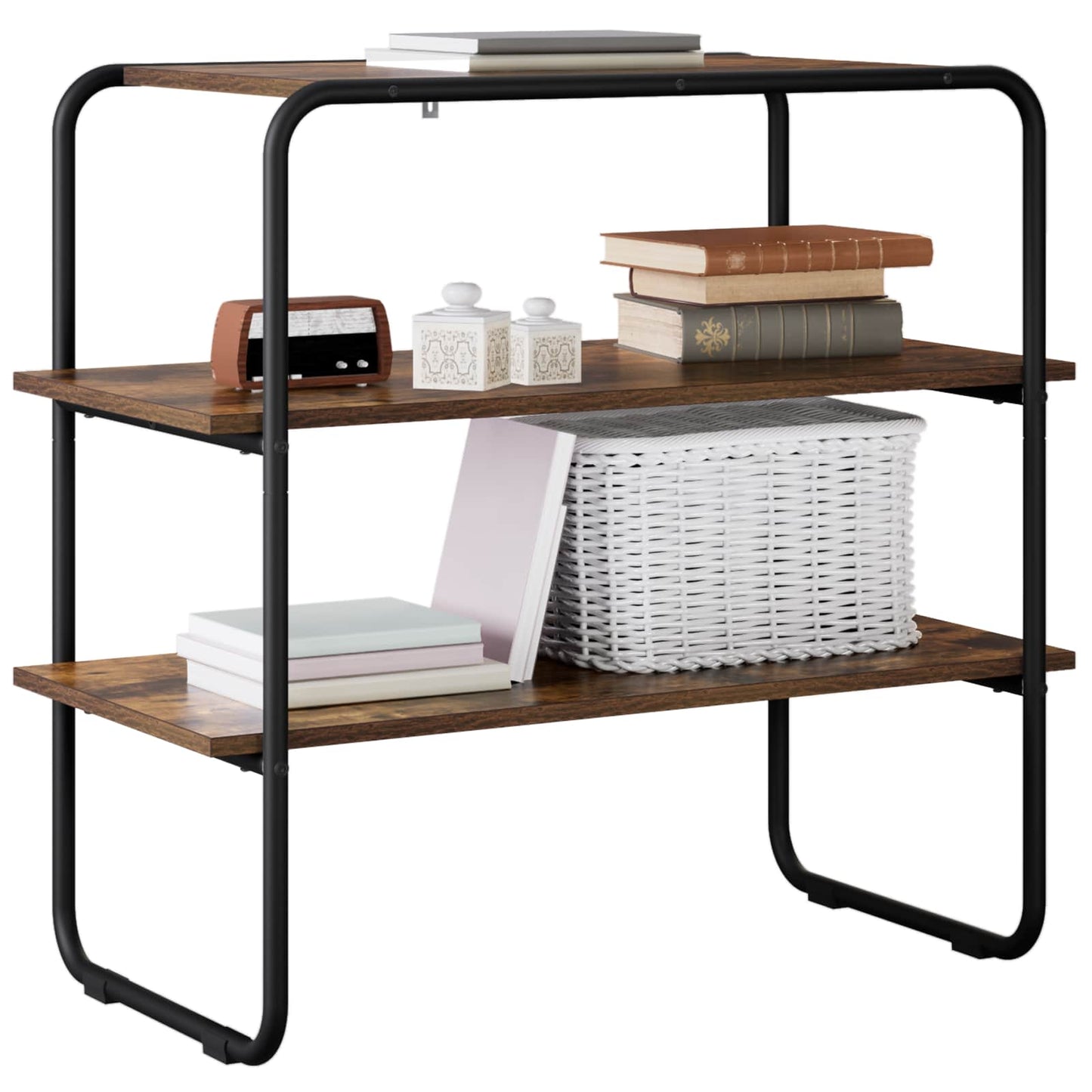 Console Table Smoked Oak 60 x 41 x 75 cm Engineered Wood