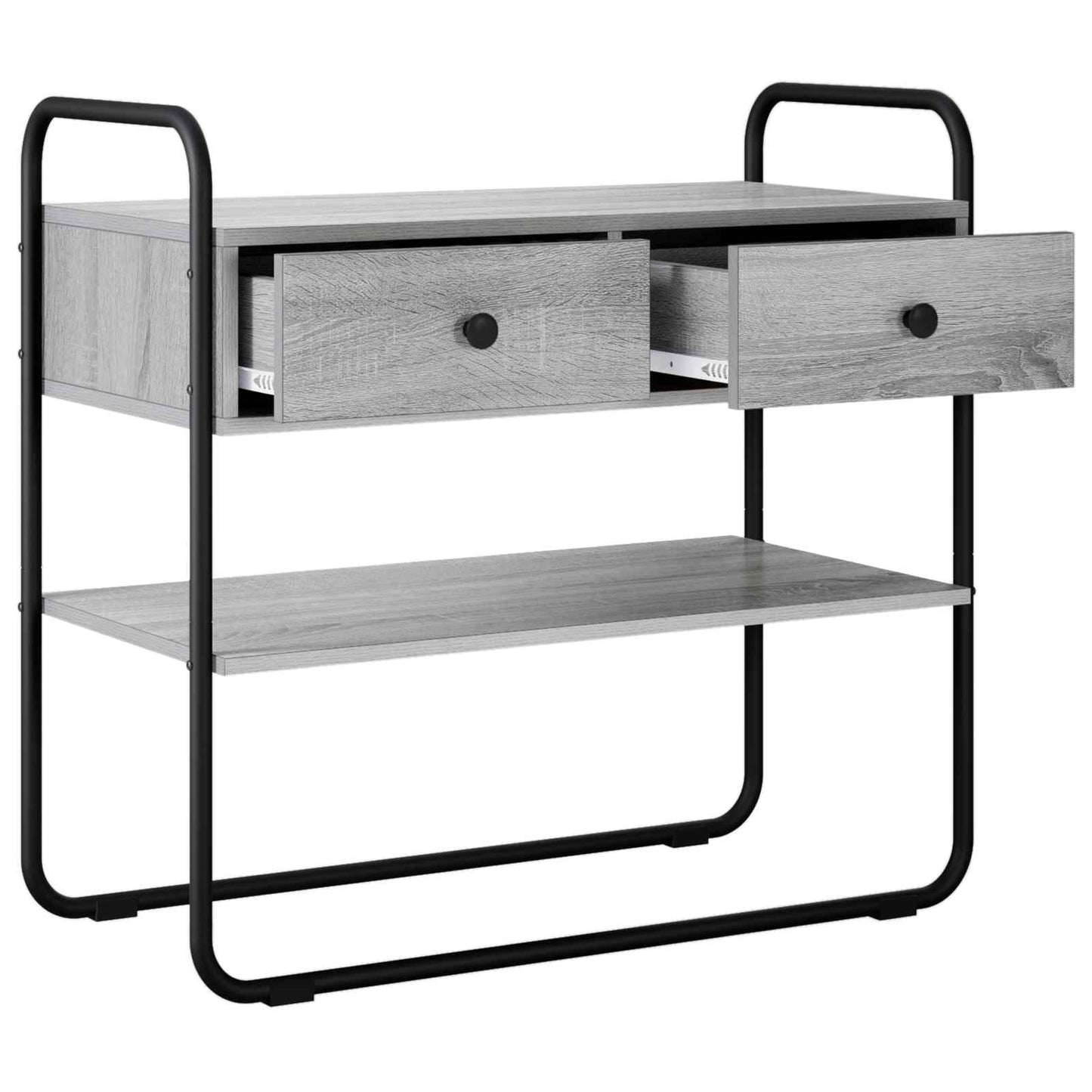 Console Table Grey Sonoma 80 x 40 x 75 cm Engineered Wood