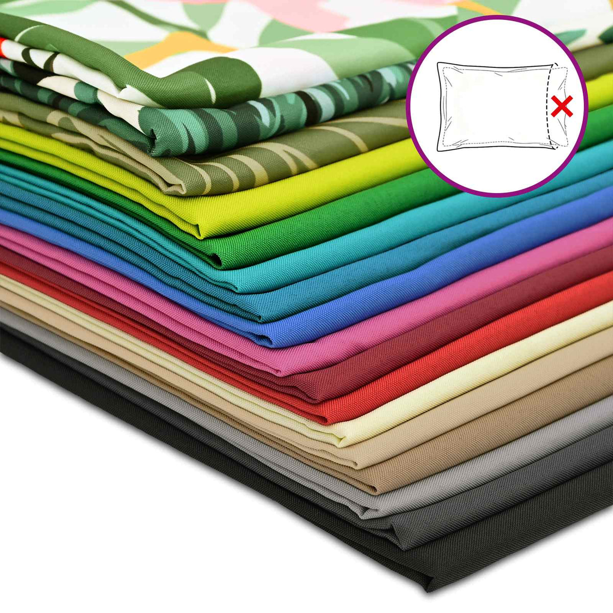 Cushion Cover 12 pcs HOUTEN Leaf Pattern 40 x 40 cm Polyester