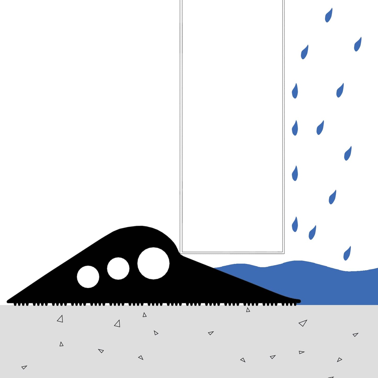 Garage Floor Seal Black 112 x 20 mm 3.5 m EPDM Rubber