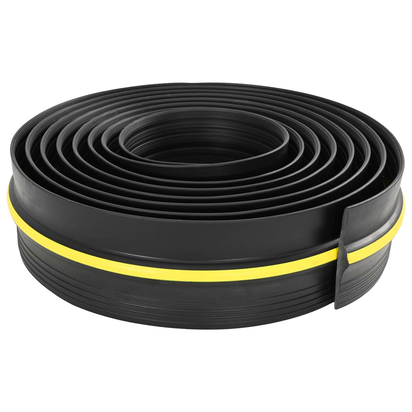 Garage Floor Seal Black and Yellow 12 x 90 mm 2 m PVC